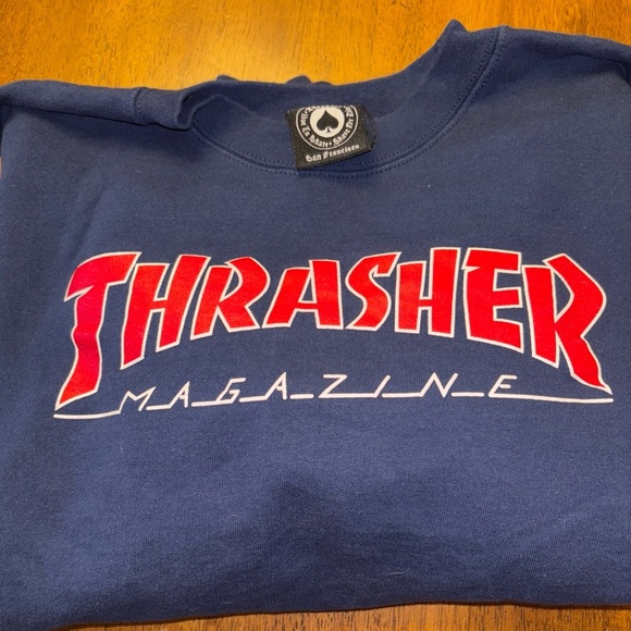 Thrasher Men's Navy sweatshirt - Picture 3 of 7